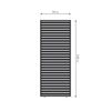 Lamellen Sichtschutz für Pergola 'Grand Tuscan 10' anthrazit 94 x 234 cm