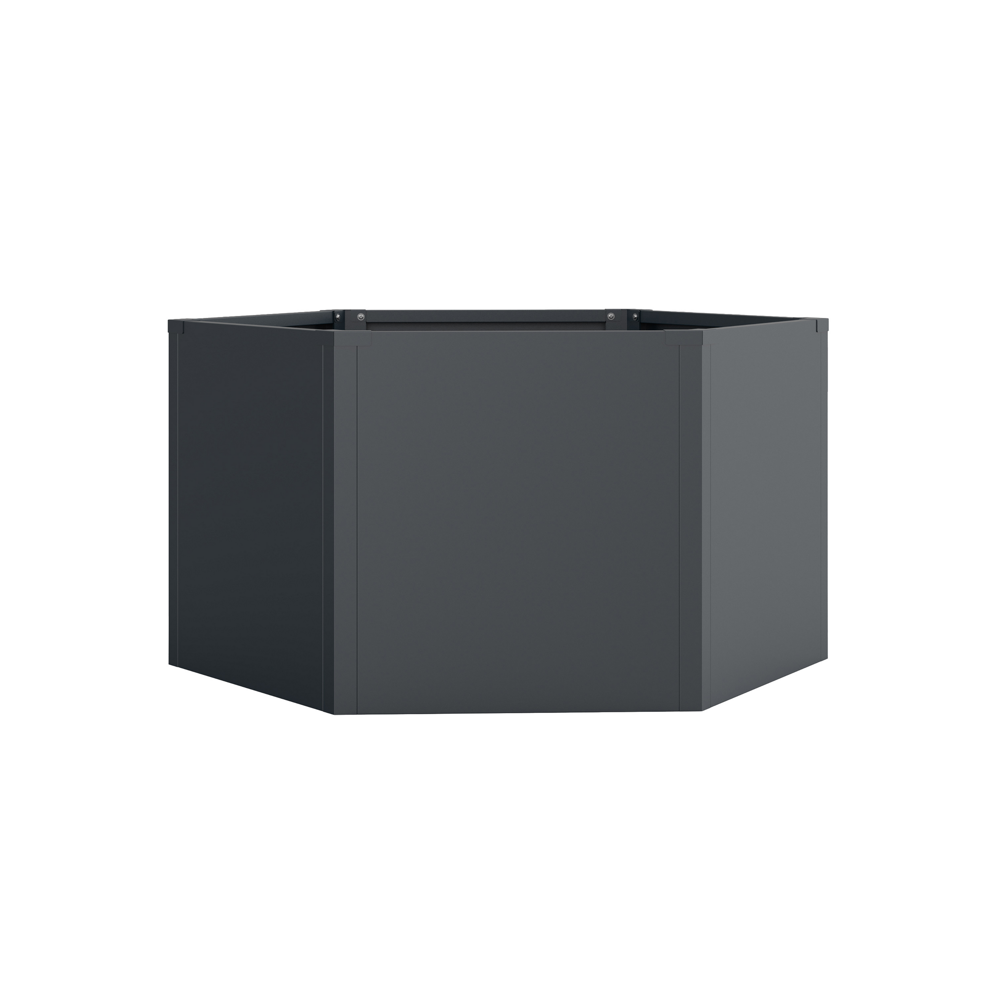 Hochbeet 'Varia 52' Stahl sechseckig anthrazit Ø 100 x 52 cm