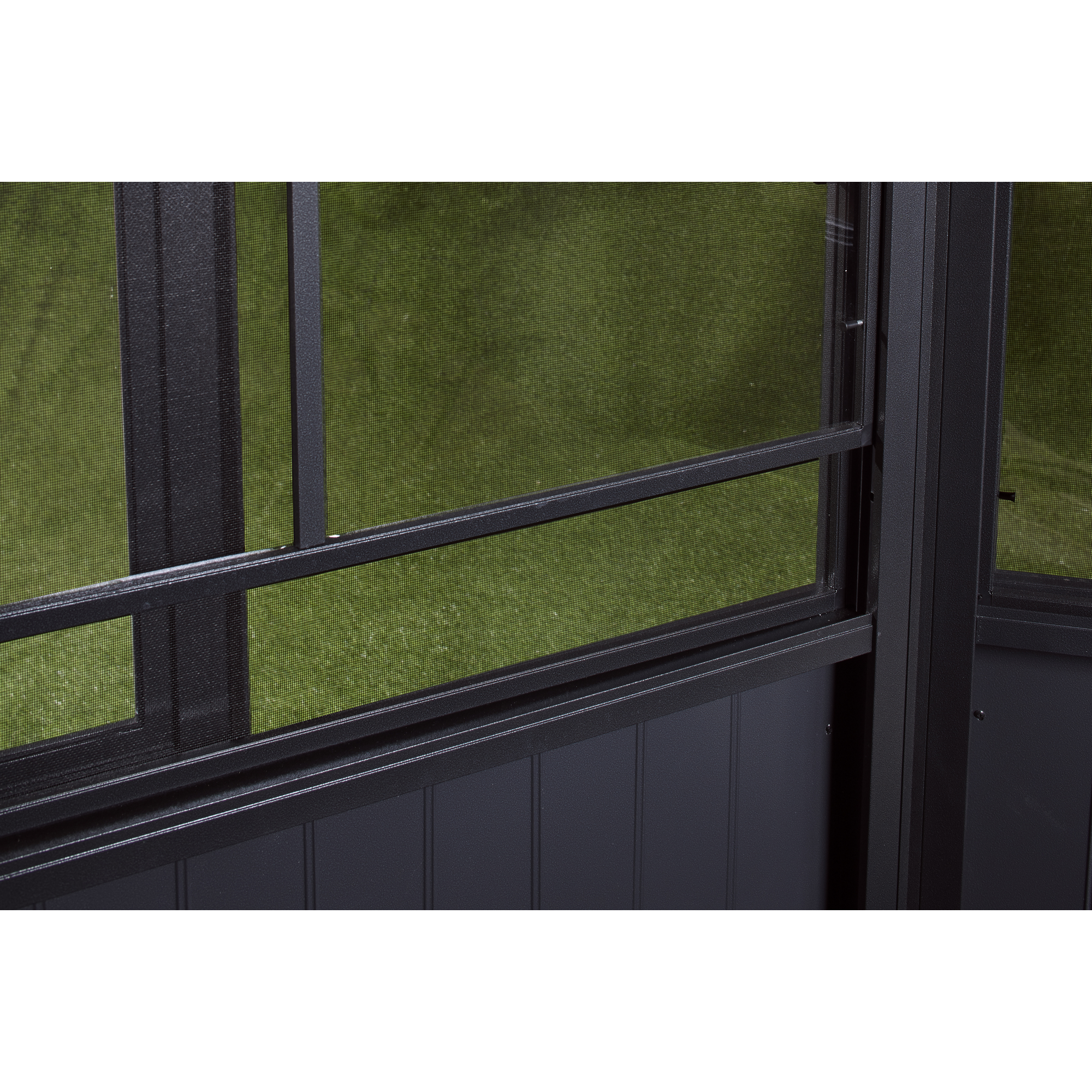 Kaltwintergarten 'Mural 1016' anthrazit 309 x 502 cm, mit Hardtop