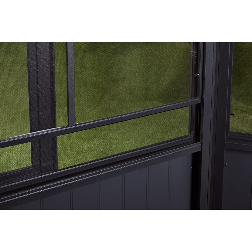 Kaltwintergarten 'Mural 1016' anthrazit 309 x 502 cm, mit Hardtop