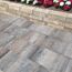 Terrassenplatte 'T-Court Drain' Beton muschelkalkfarben 60 x 40 x 4 cm