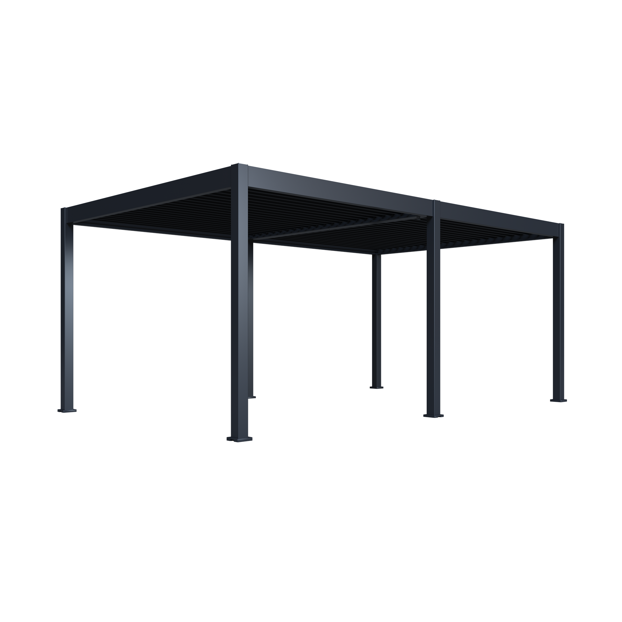 Pergola 'Grand Tuscan 1220' inklusive Lamellendach anthrazit 599 x 370 x 256 cm