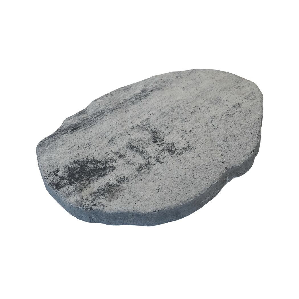 Trittplatte 'T-Court Trittst Mini' Beton weiß/schwarz 40 x 30 x 3 cm