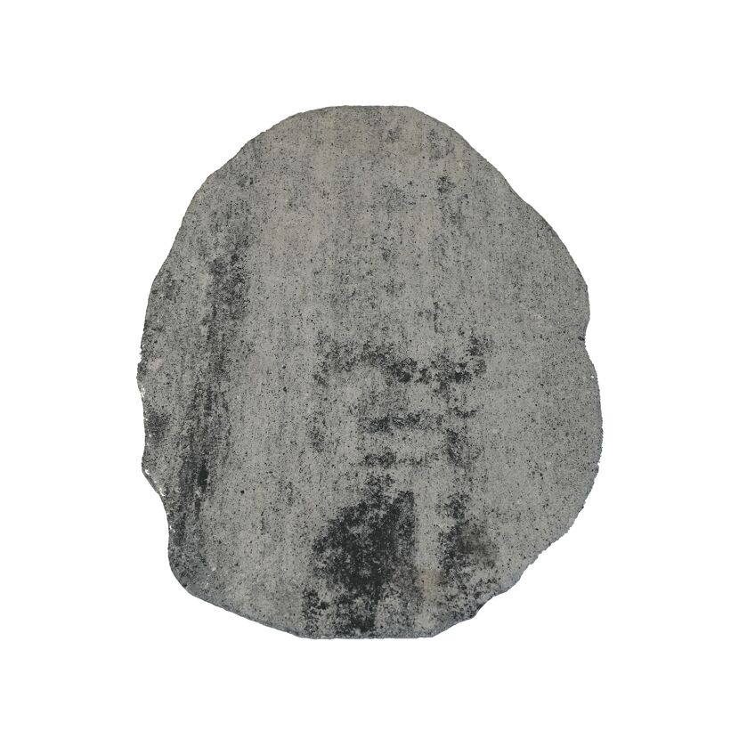 Trittplatte 'T-Court Trittst Mini' Beton weiß/schwarz 40 x 30 x 3 cm