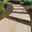 Terrassenplatte 'T-Court Linea' Beton sandweiß 50 x 30 x 4 cm