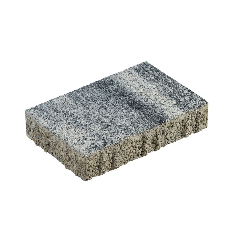 Pflasterstein 'T-Place Drain' Beton weiß/schwarz 30 x 20 x 6 cm