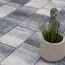 Pflasterstein 'T-Place Drain' Beton weiß/schwarz 30 x 20 x 6 cm