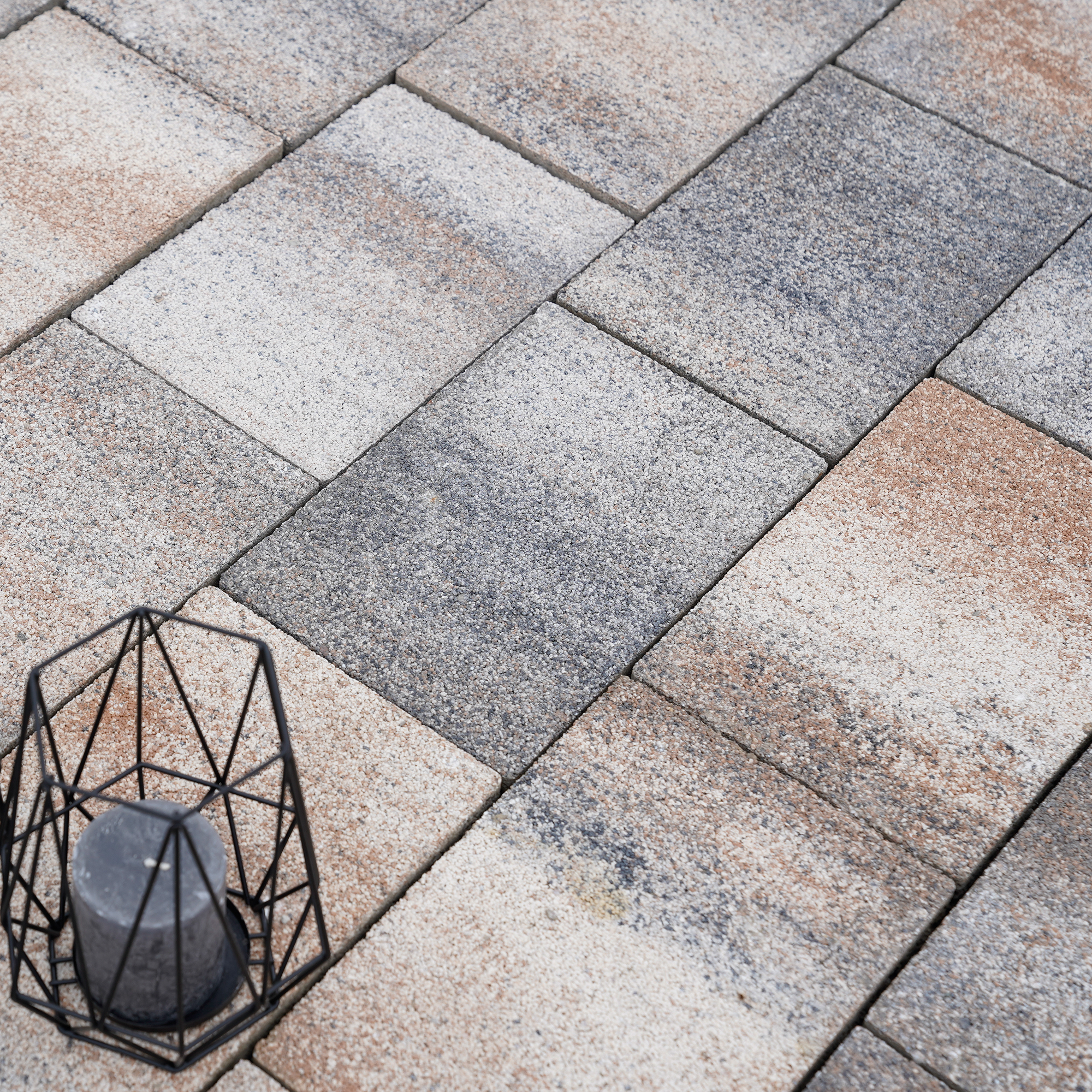 Pflasterstein 'T-Place Drain' Beton muschelkalkfarben 30 x 20 x 6 cm