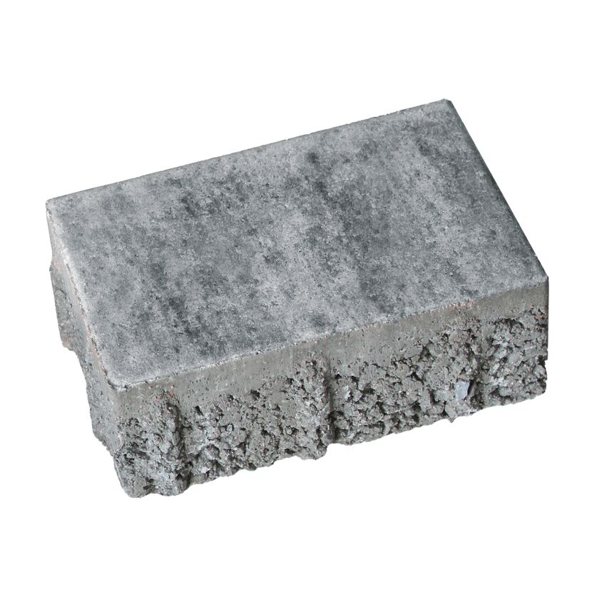 Pflasterstein 'T-Place Aquastyle' Beton weiß/schwarz 30 x 15 x 6 cm