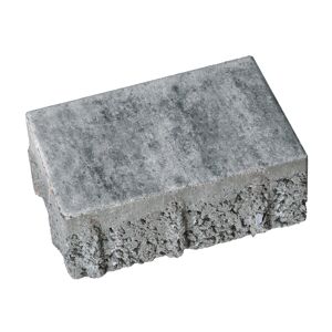 Pflasterstein 'T-Place Aquastyle' Beton weiß/schwarz 30 x 15 x 6 cm