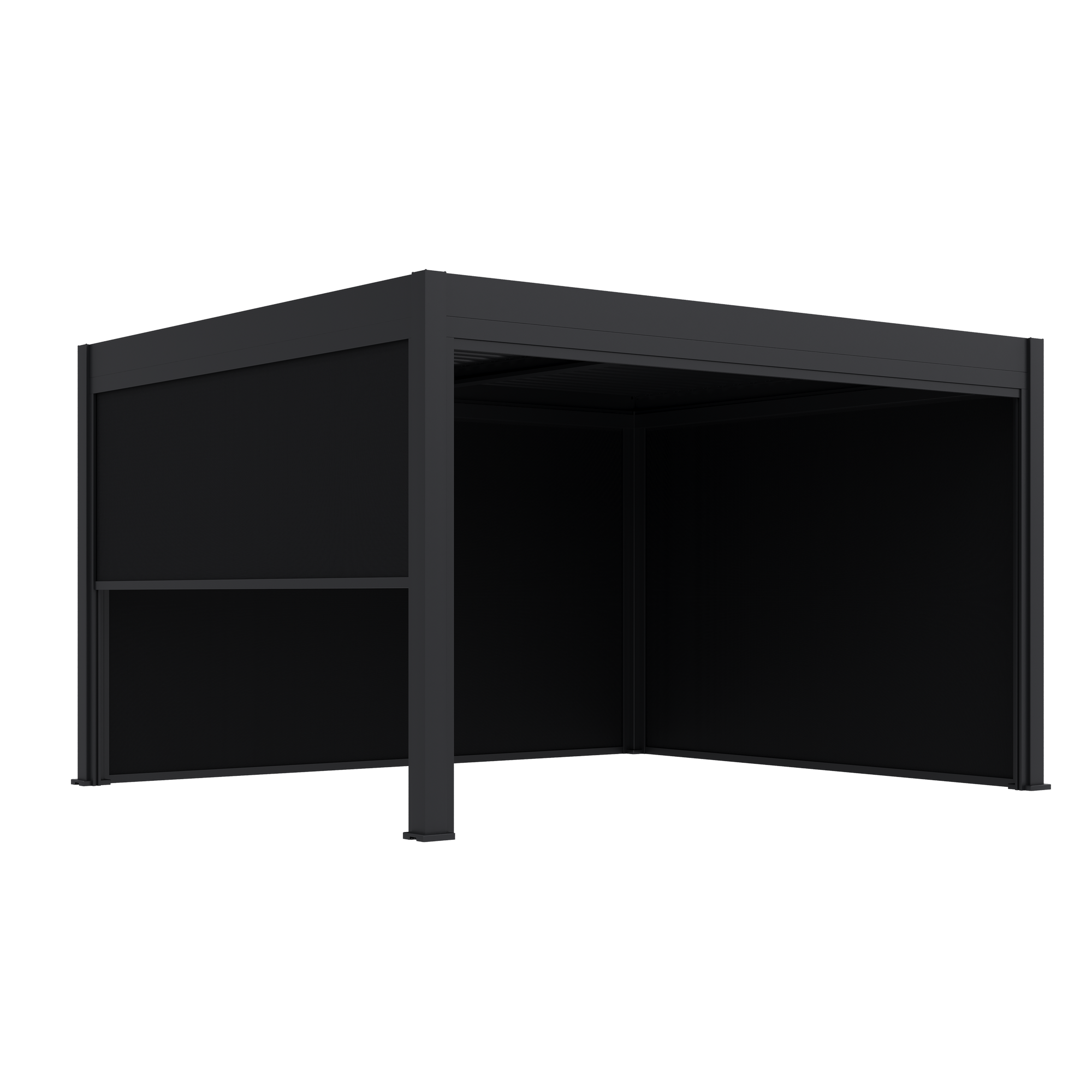 Seitenteil für Pergola 'Grand Tuscan 12' anthrazit 340 x 237 cm