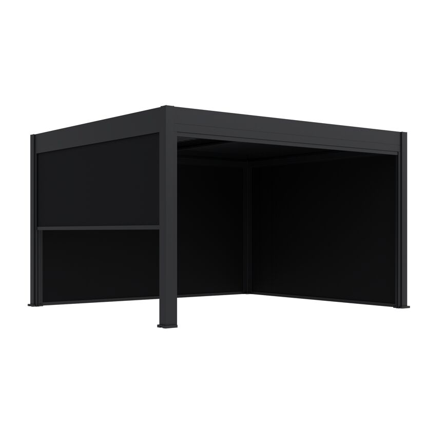 Seitenteil für Pergola 'Grand Tuscan 12' anthrazit 340 x 237 cm