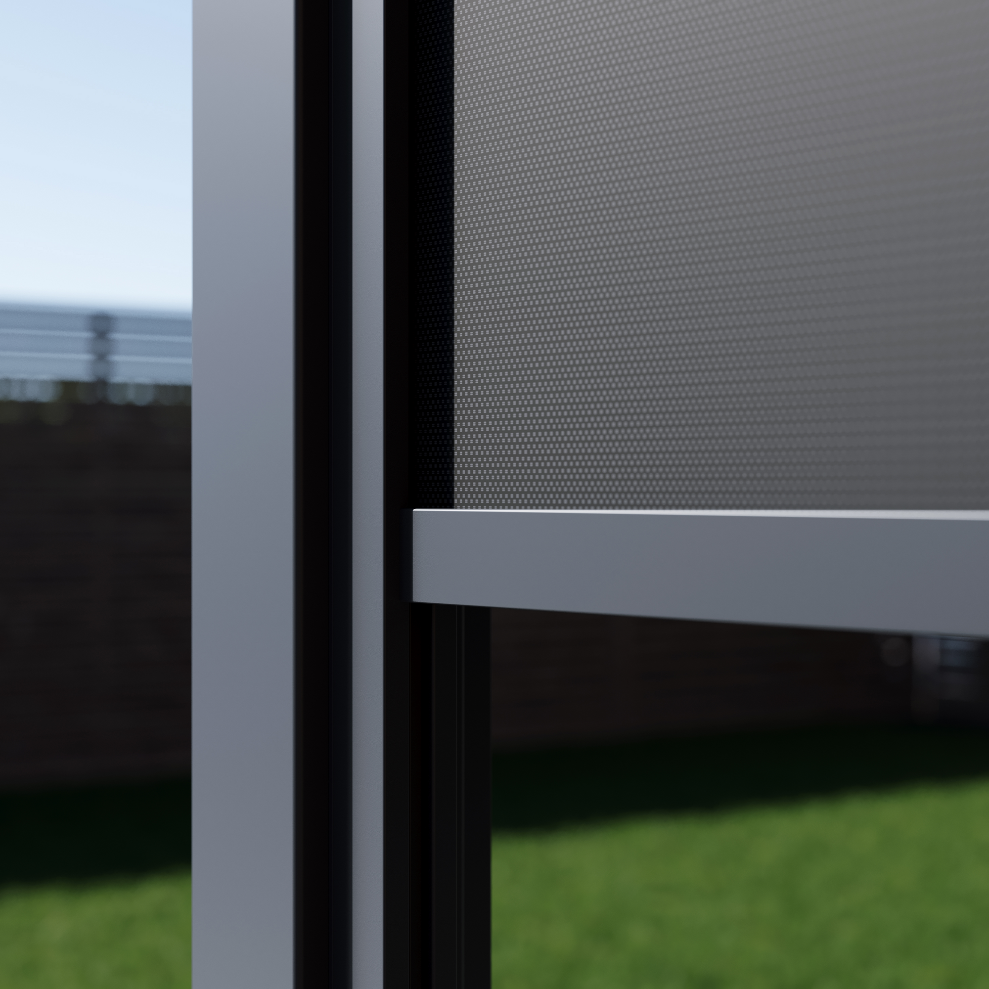 Seitenteil für Pergola 'Grand Tuscan 12' anthrazit 340 x 237 cm