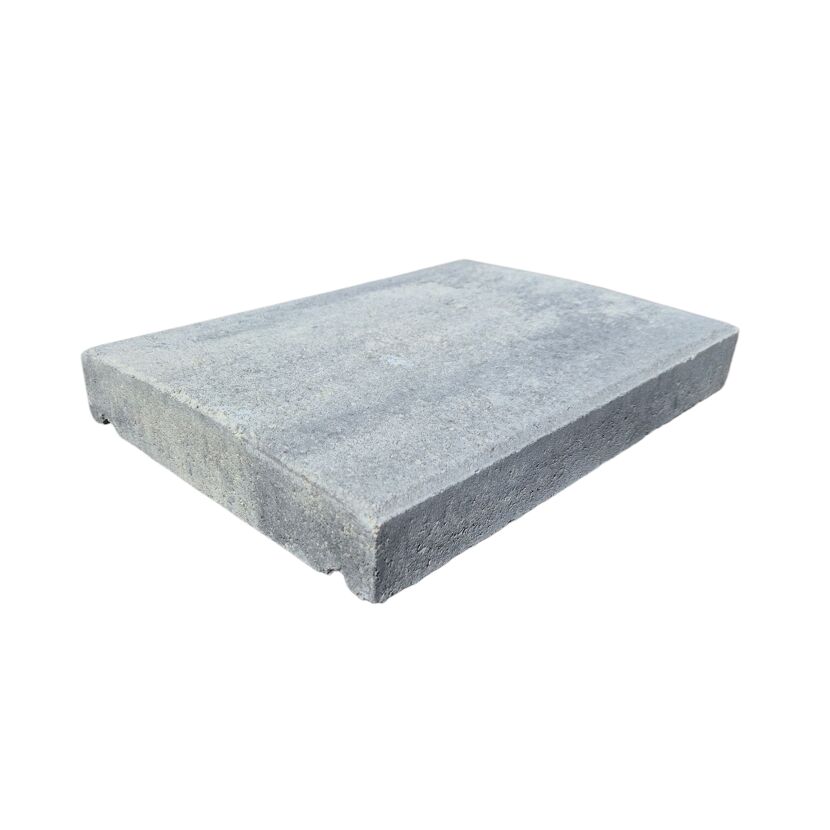 Mauerabdeckung 'T-Wall Easy' Beton  weiß/schwarz 40 x 20 x 4 cm