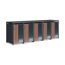 Mülltonnenbox 'Status 5' anthrazit/Holzoptik 330 x 80 x 116 cm