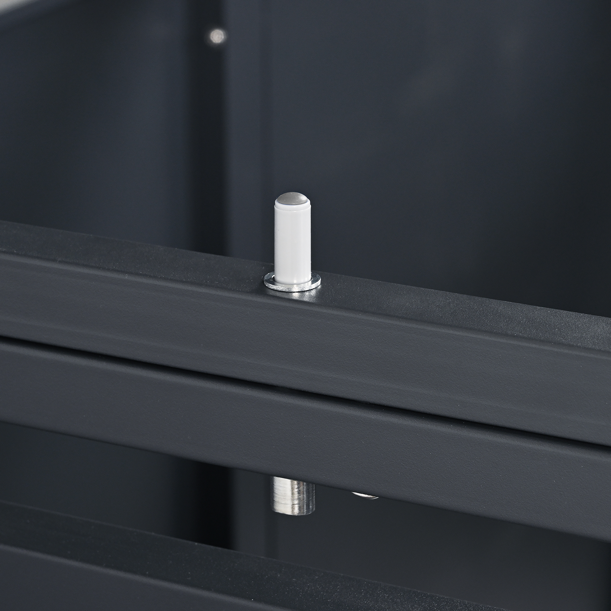 Mülltonnenbox 'Status 5' anthrazit/Holzoptik 330 x 80 x 116 cm