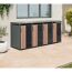 Mülltonnenbox 'Status 4' anthrazit/Holzoptik 265 x 80 x 116 cm