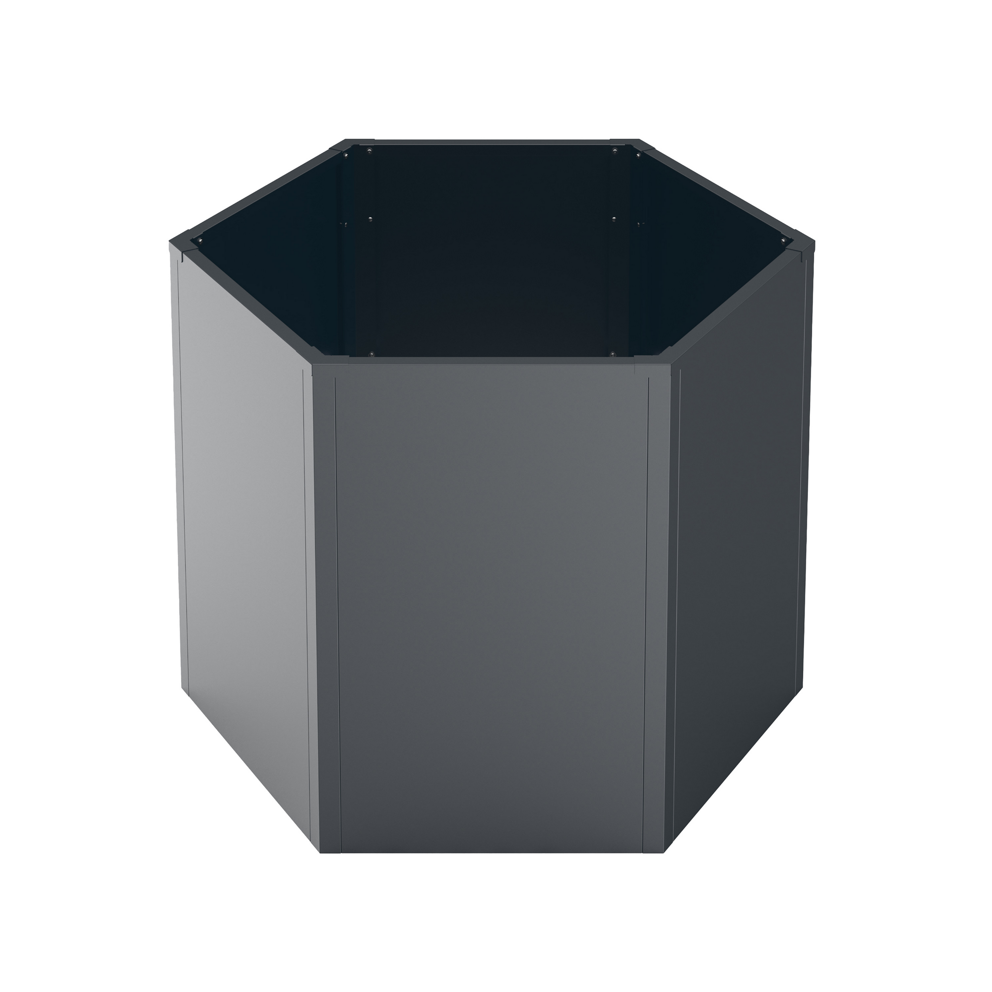 Hochbeet 'Varia 77' Stahl sechseckig anthrazit Ø 100 x 77 cm