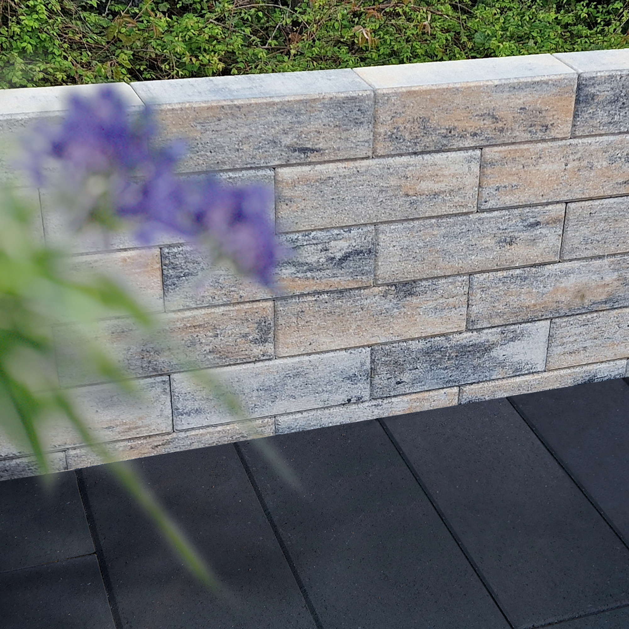 Mauerstein 'T-Wall Block' Beton muschelkalkfarben 40 x 20 x 14 cm