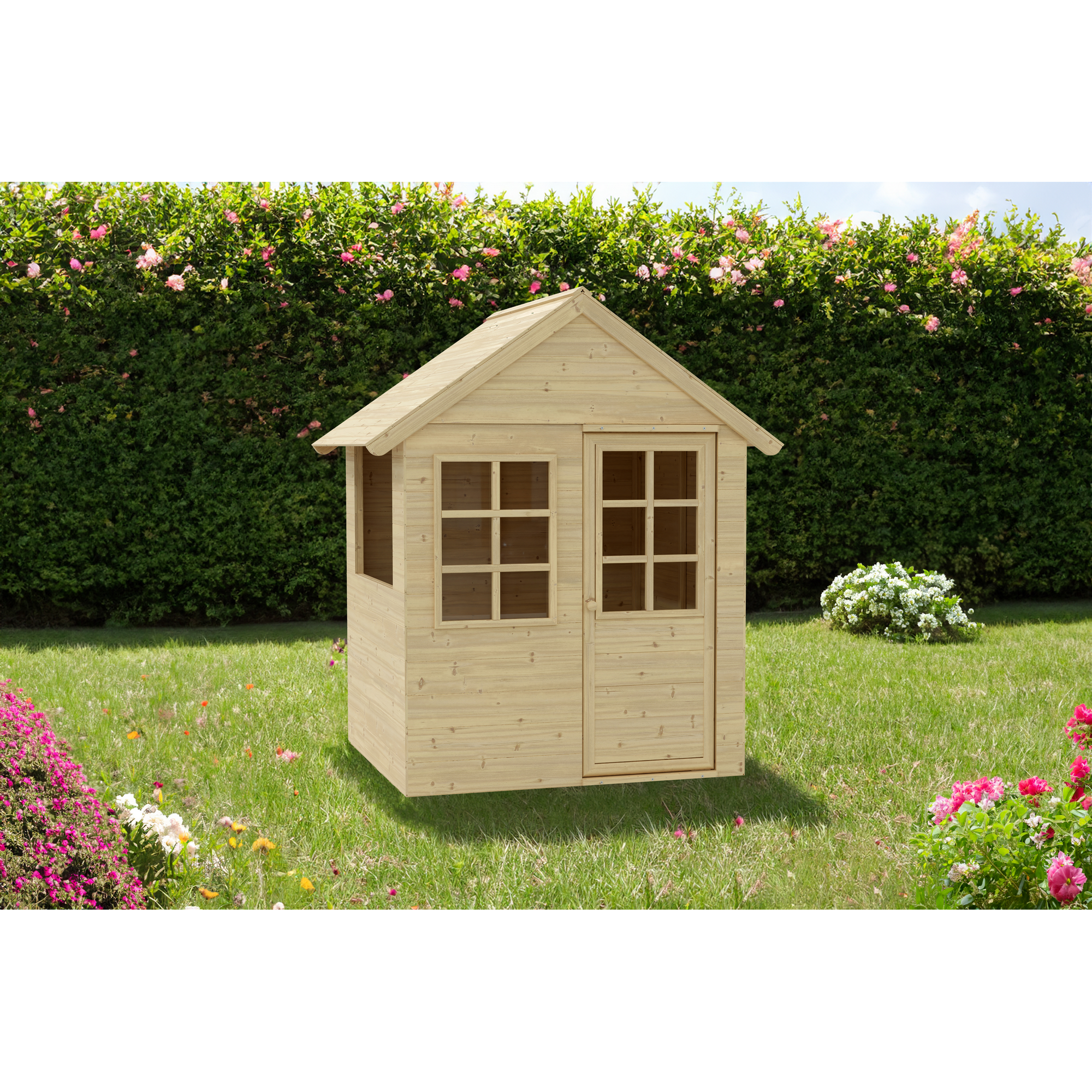 Spielhaus 'Holla' naturfarben 97,5 x 121 x 140 cm