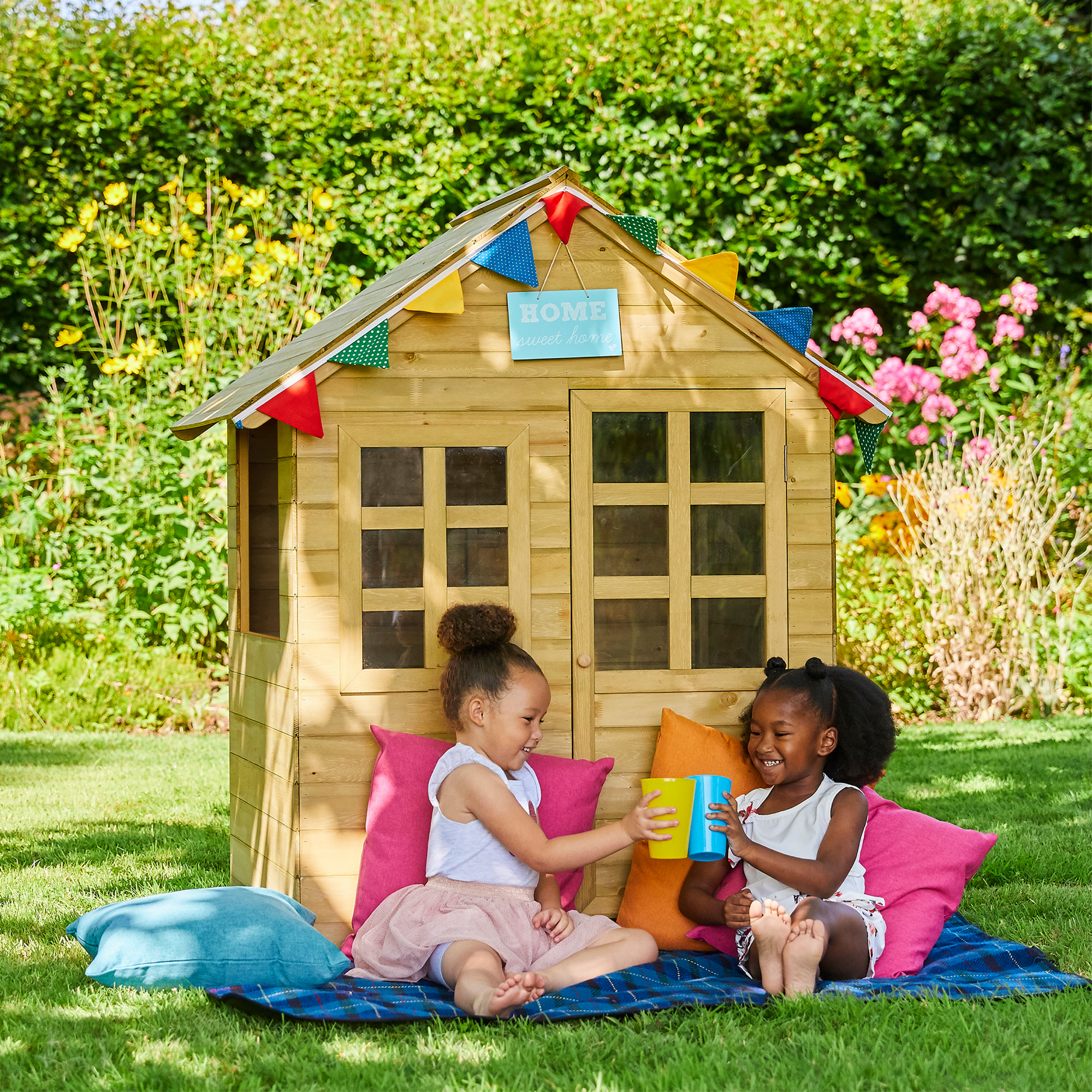 Spielhaus 'Holla' naturfarben 97,5 x 121 x 140 cm