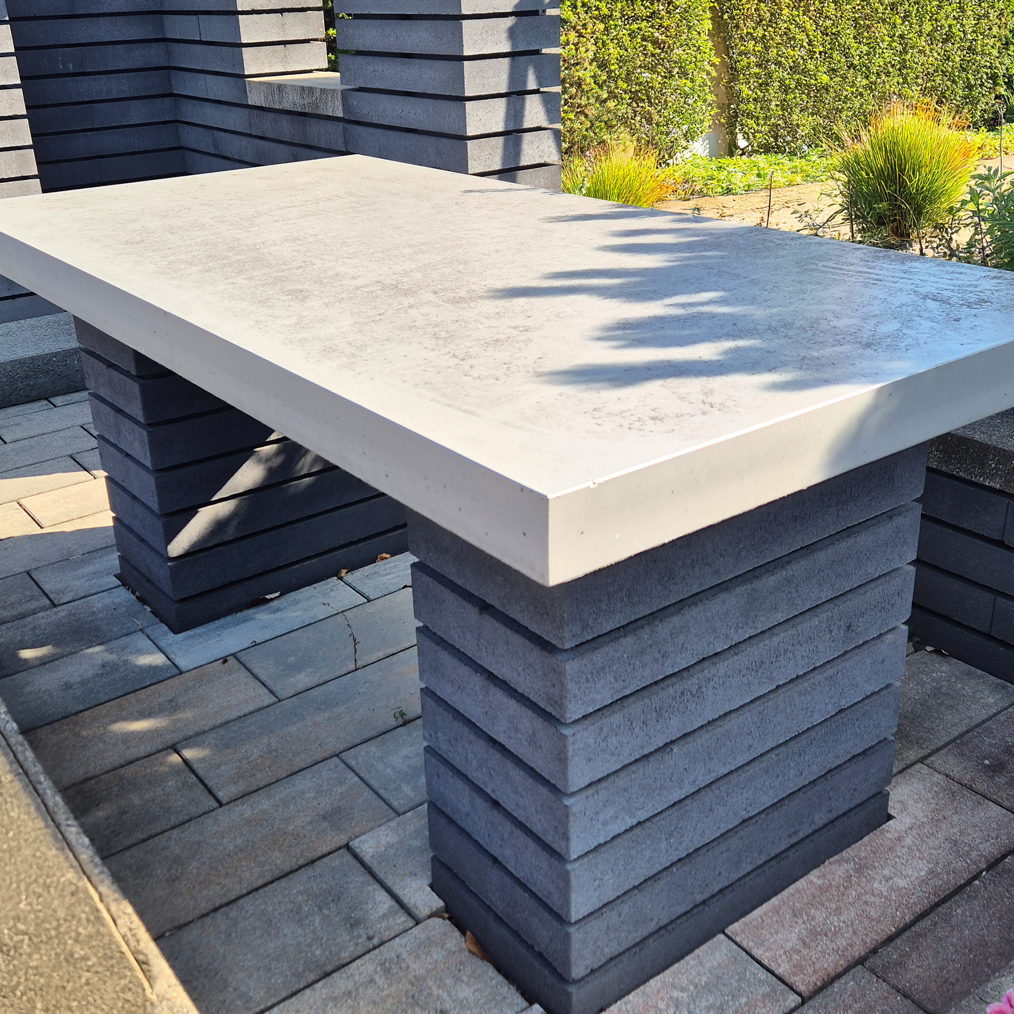 Mauerstein 'T-Wall Line' Beton basaltfarben 50 x 25 x 10 cm