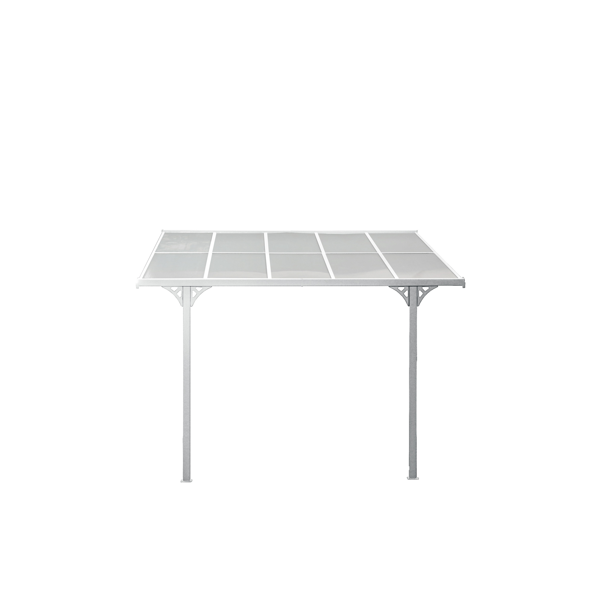 Terrassenüberdachung 'Bruce 313' Aluminium weiß 300 x 313 x 270 cm