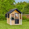 Spielhaus 'Holli' naturfarben/schwarz 137 x 121 x 140 cm