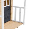 Spielhaus 'Holli' naturfarben/schwarz 137 x 121 x 140 cm