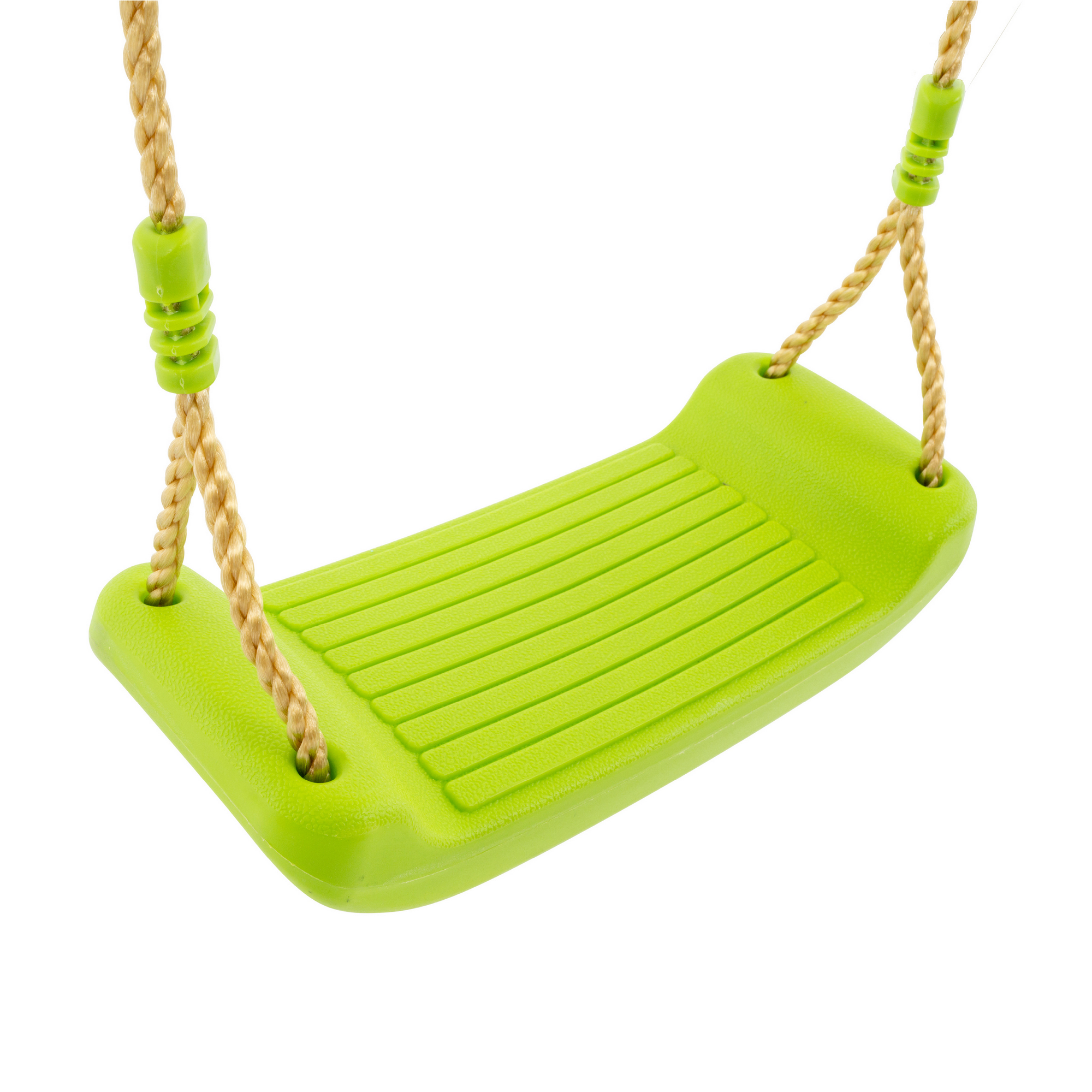 Spielhaus 'Holli 3' naturfarben mit Rutsche und Doppelschaukel 370 x 352 x 224 cm