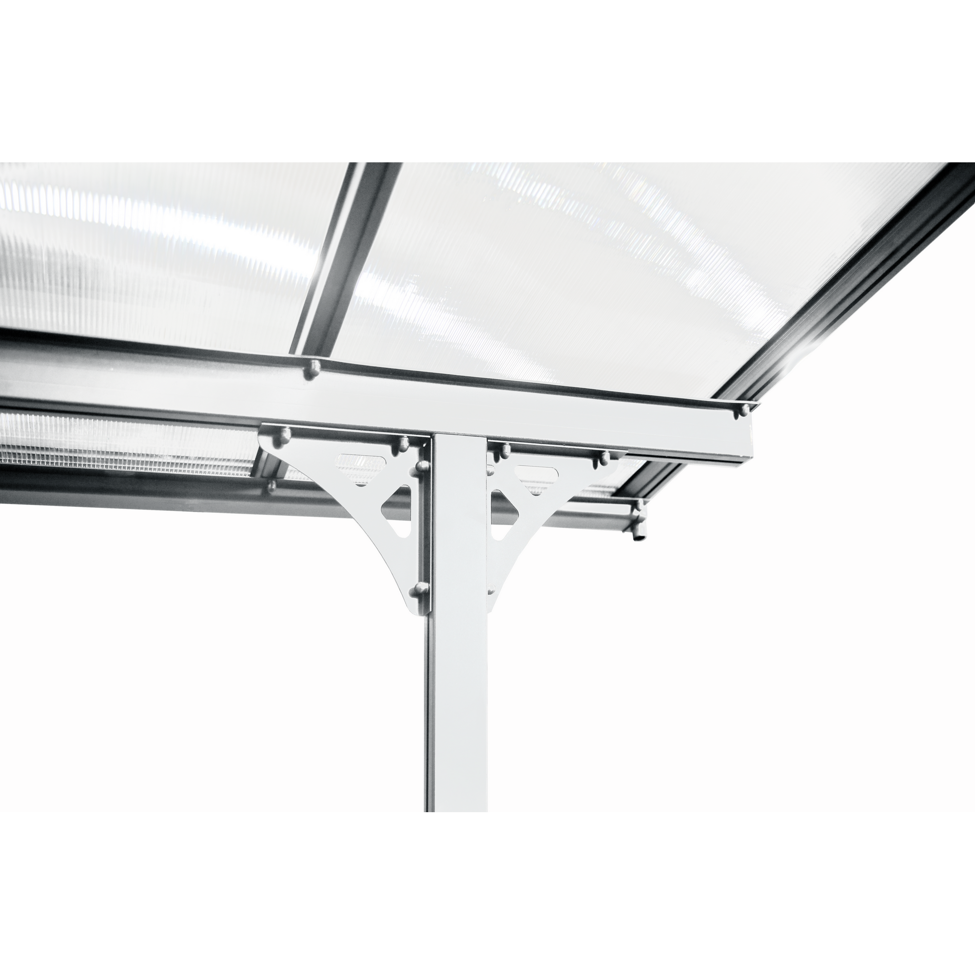 Terrassenüberdachung 'Bruce 617' Aluminium weiß 300 x 617 x 225 cm