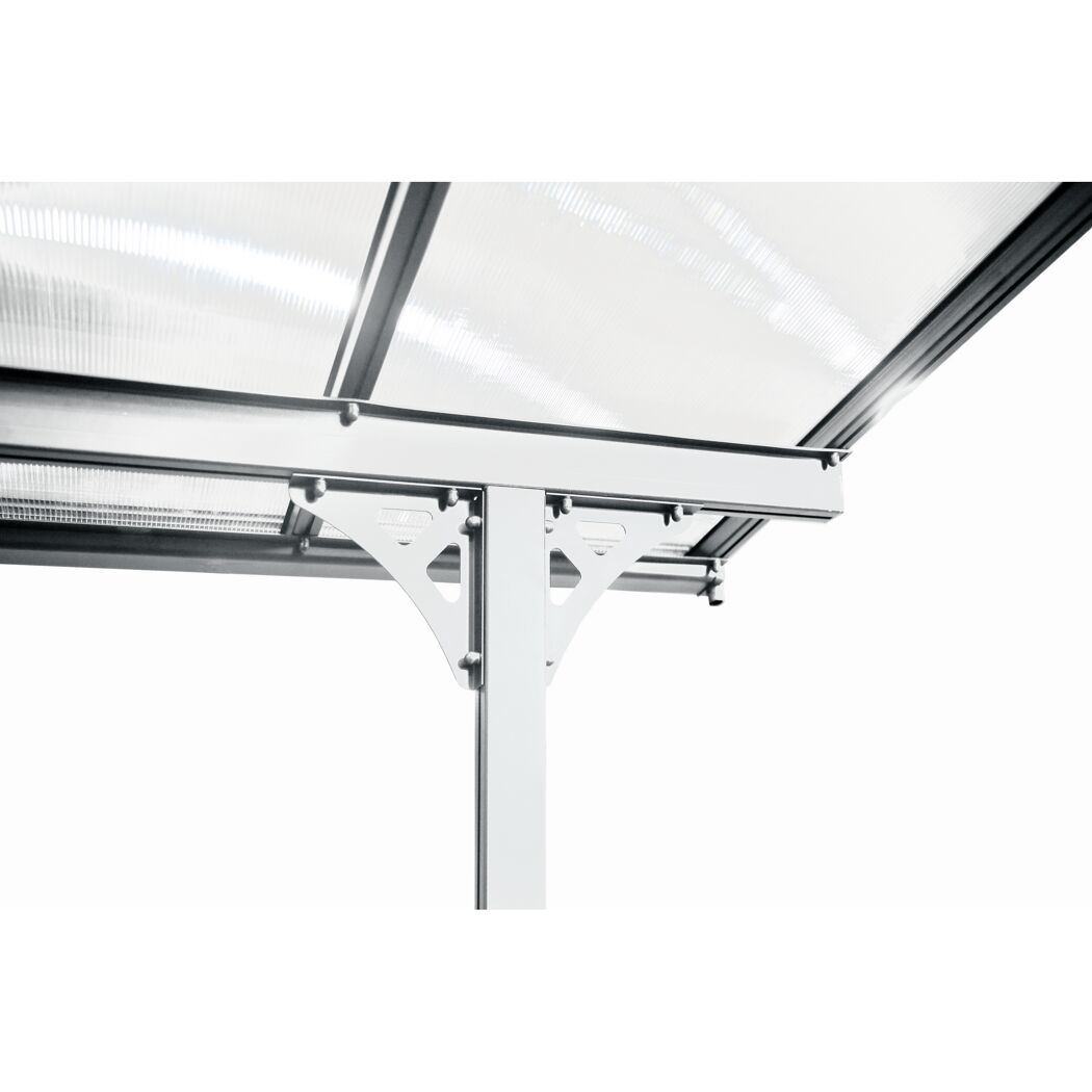 Terrassenüberdachung 'Bruce 617' Aluminium weiß 300 x 617 x 225 cm