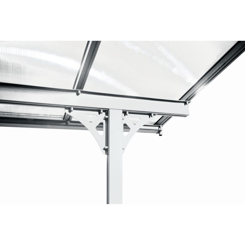 Terrassenüberdachung 'Bruce 617' Aluminium weiß 300 x 617 x 225 cm
