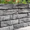 Mauerstein 'T-Wall Castra' Beton weiß/schwarz 30 x 10 x 6 cm