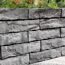 Mauerstein 'T-Wall Castra' Beton weiß/schwarz 30 x 10 x 6 cm