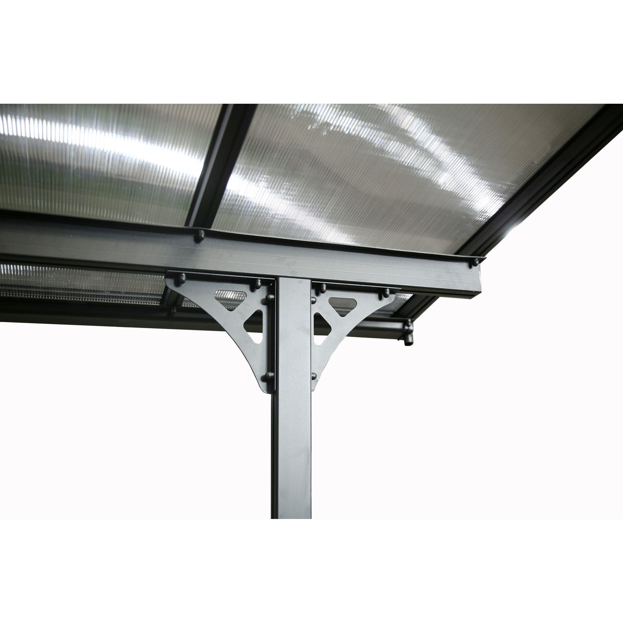 Terrassenüberdachung 'Bruce 617' Aluminium schwarz 300 x 617 x 270 cm