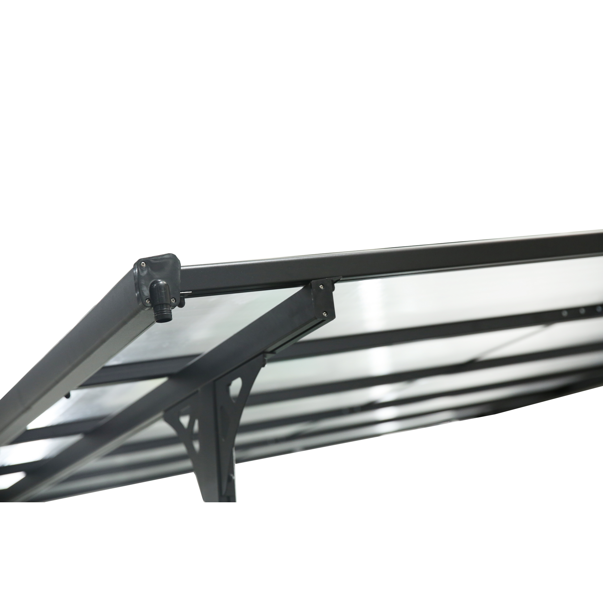 Terrassenüberdachung 'Bruce 617' Aluminium schwarz 300 x 617 x 270 cm