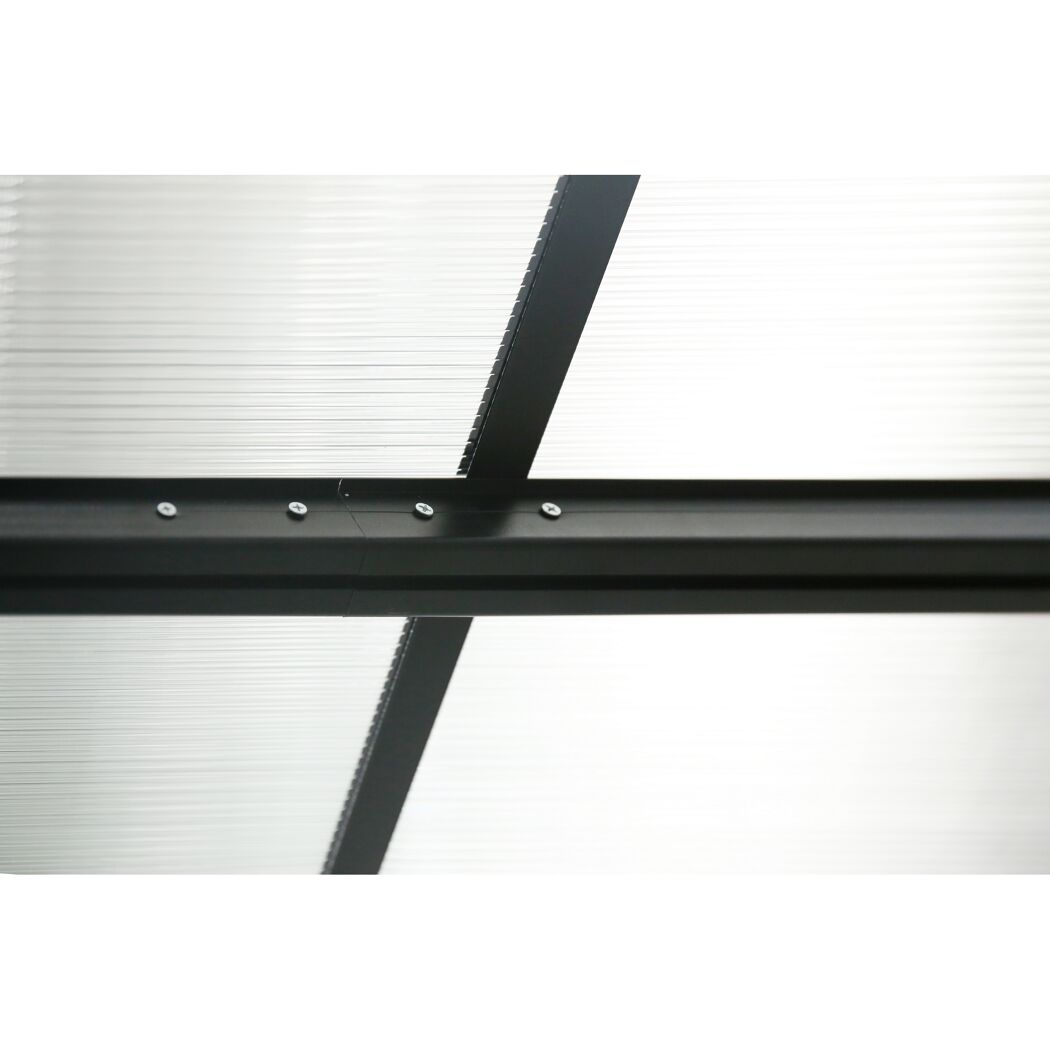 Terrassenüberdachung 'Bruce 617' Aluminium schwarz 300 x 617 x 270 cm