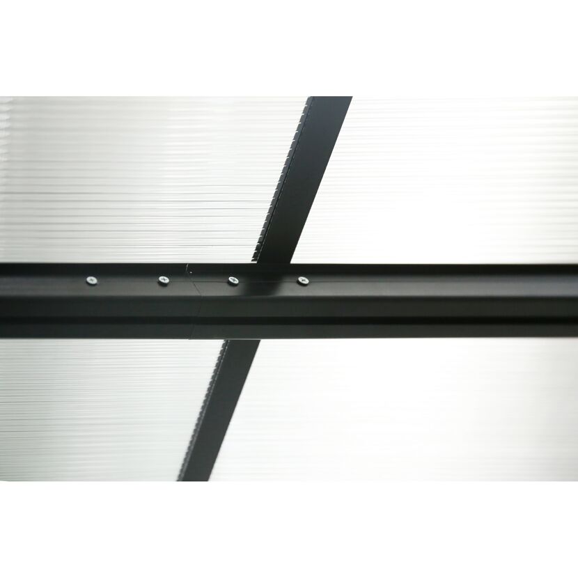 Terrassenüberdachung 'Bruce 617' Aluminium schwarz 300 x 617 x 270 cm