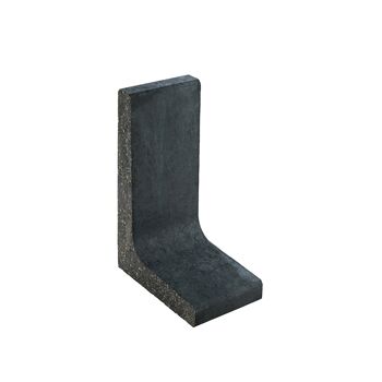 L-Stein schmal Beton anthrazit 60 x 25 x 40 x 7 cm