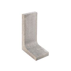 L-Stein schmal Beton grau 80 x 25 x 40 x 7 cm