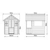 Spielhaus 'Valli' grau/weiß 137 x 121 x 140 cm