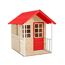 Spielhaus 'Lolla' naturfarben/rot 135 x 120 x 139 cm