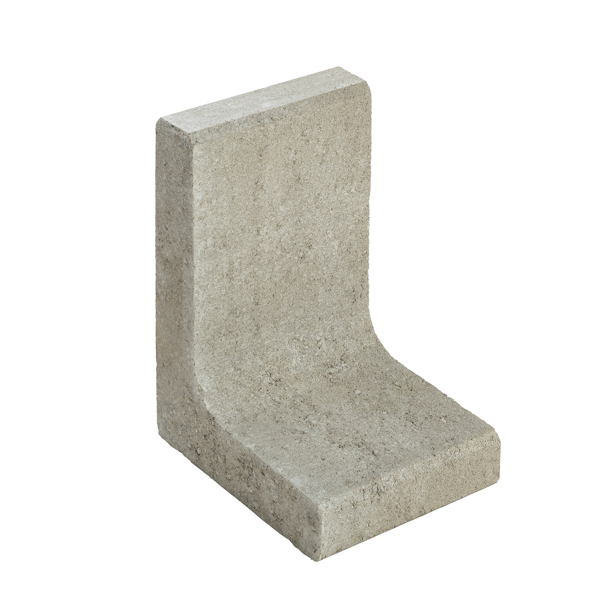 L-Stein schmal Beton grau 40 x 25 x 30 x 7 cm