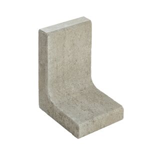 L-Stein schmal Beton grau 40 x 25 x 30 x 7 cm