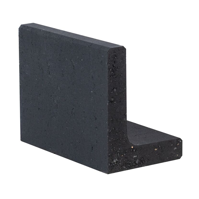 L-Stein Beton anthrazit 50 x 40 x 30 x 7 cm