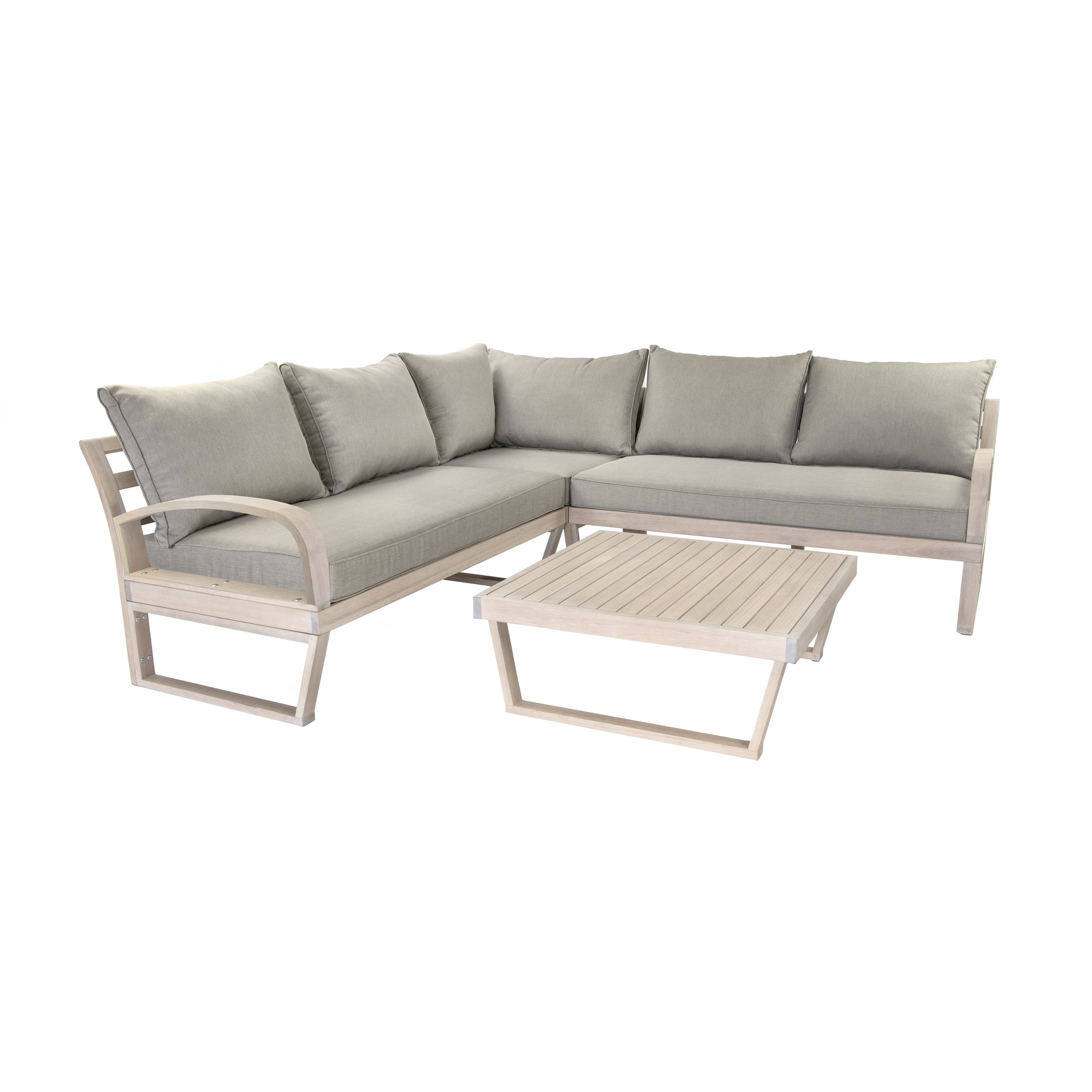 Ecklounge 'Jersey' beige 4-teilig