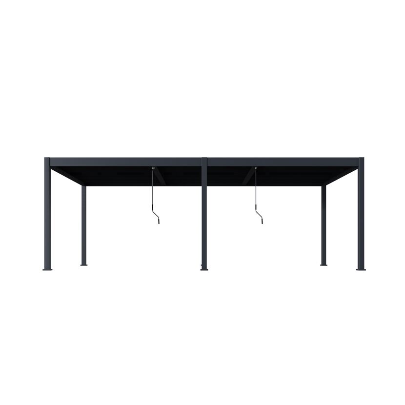 Pergola anthrazit 360 x 720 cm