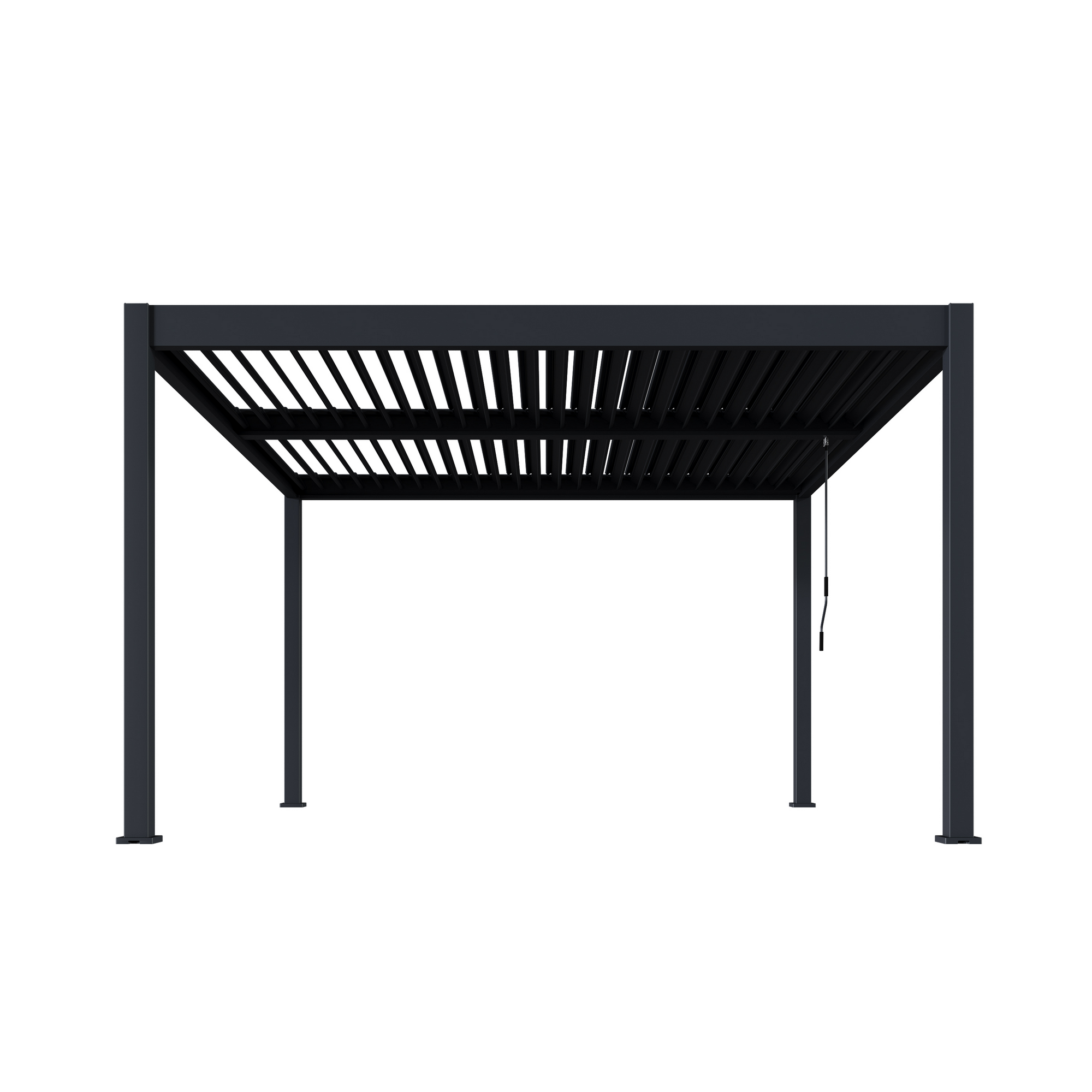 Pergola anthrazit 400 x 400 cm