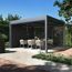 Sichtschutzelement für Pergola anthrazit 360 x 720 cm